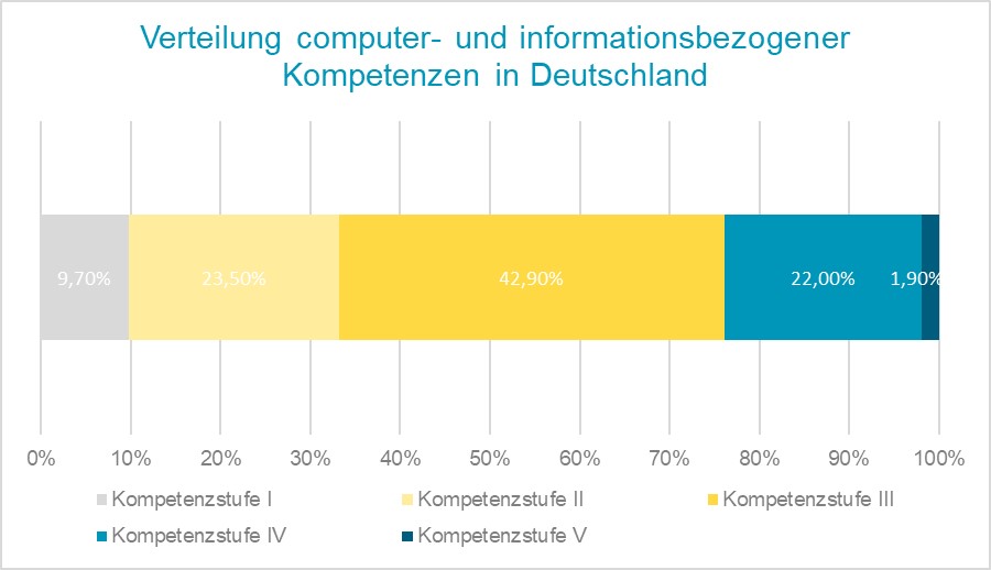 Verteilung computer- und informationsbezogener Kompetenzen in Deutschland